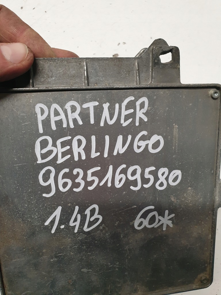 фото №5, Бортовой компьютер двигателя peugeot partner citroen berlingo 1.4 бензин 9635169580