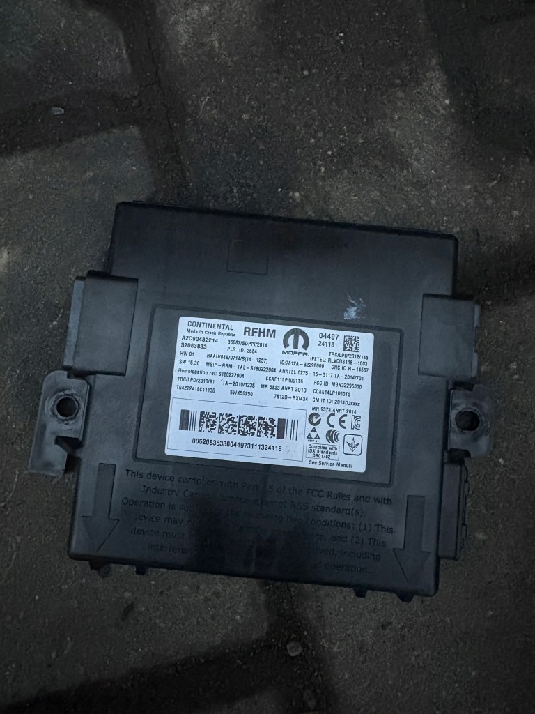 Купить Jeep renegade модуль блок управления rfhm 52083833