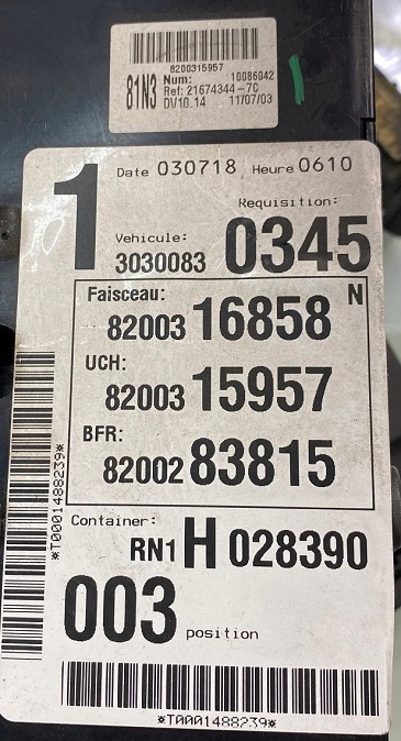 фото №4, Renault espace 4 iv 03 r 3.0 dci набір блок керування двигуна kpl