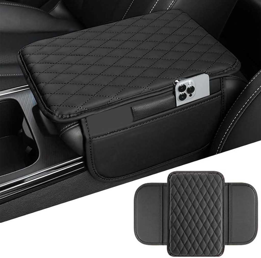фото №5, Універсальна підкладка na підлокітник автомобільний з kieszeniami еко-шкіра