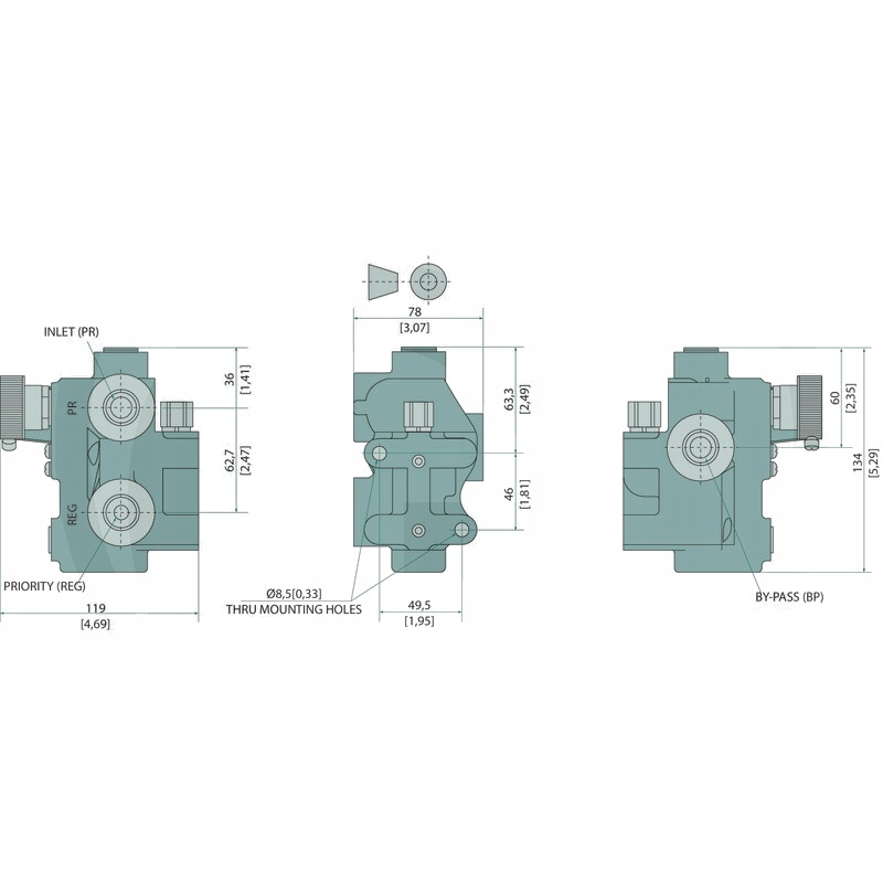 Webtec 3-wege stromvent. rv2fv2v080h+dbv 1/2-30 Оригинал