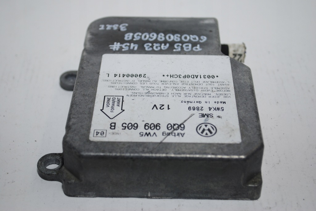 фото №6, Модуль датчик подушка безопасности vw passat b5 6q0909605b