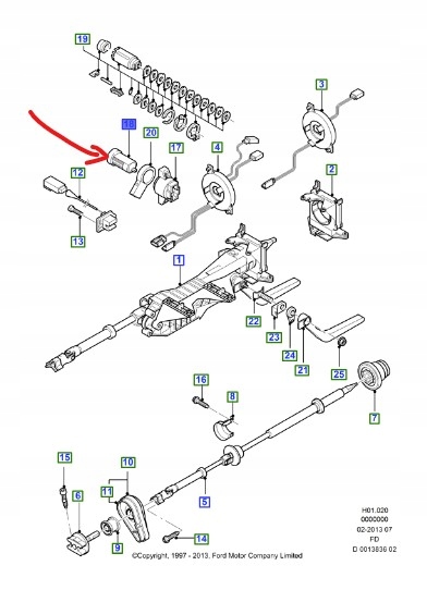 фото №1, Замок замка зажигания ford mondeo mk1 mk2