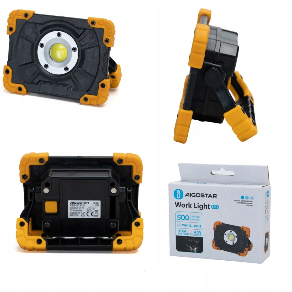 фото №3, Лампа робоча led лампа warsztatowa led, przenośna лампа led 5w 3xaa 500lm