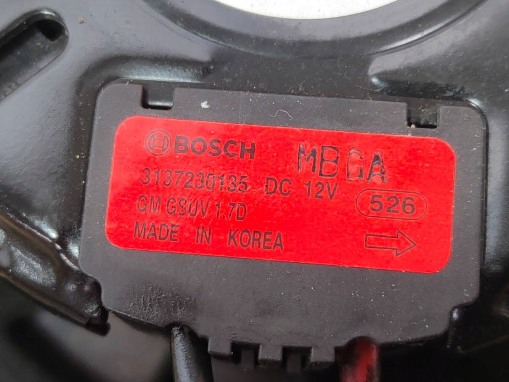 фото №5, Вентилятор радиатора opel mokka x 1.6 cdti 3137230135