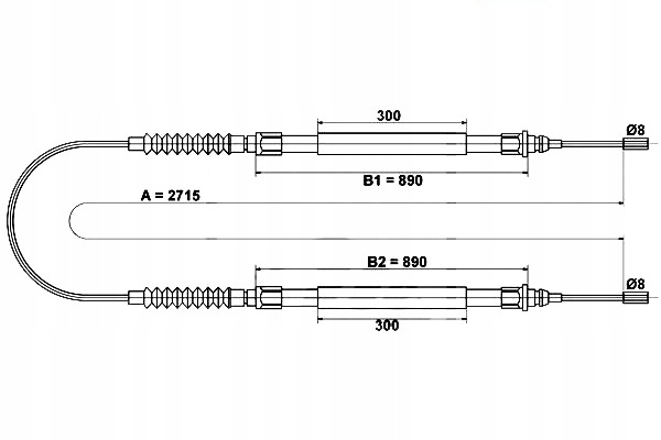 фото №1, Ate трос гальма ручного citroen jumper peugeot