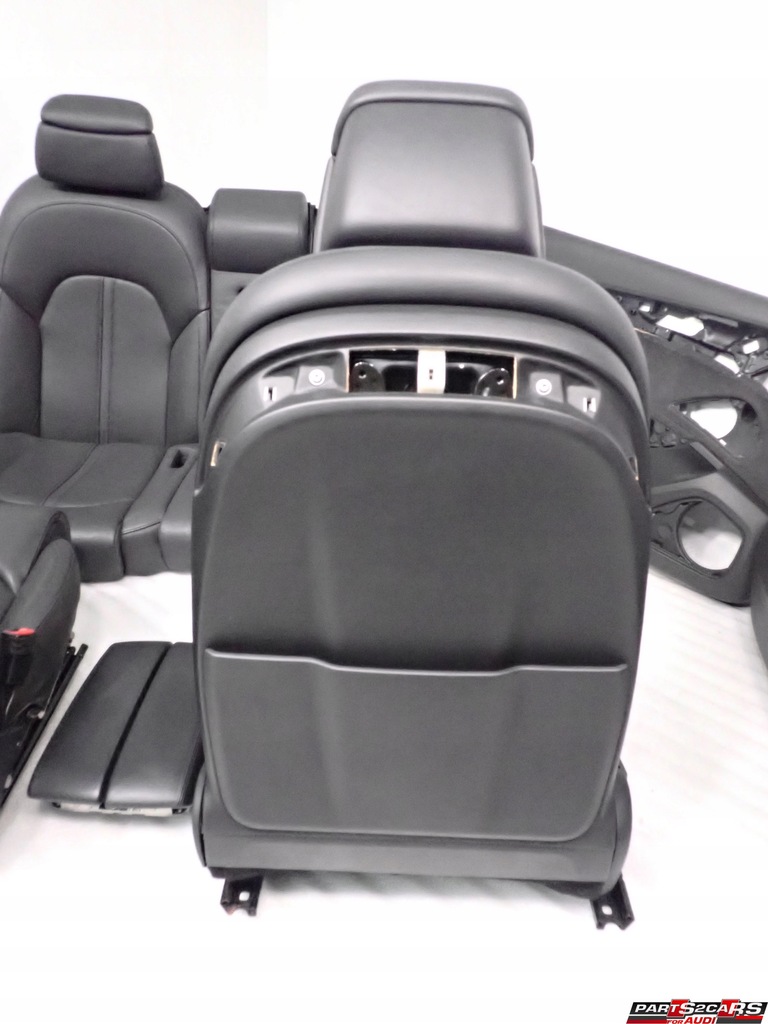 фото №12, Обшивки сидіння шкіра вентильовані чорні audi a8 d4