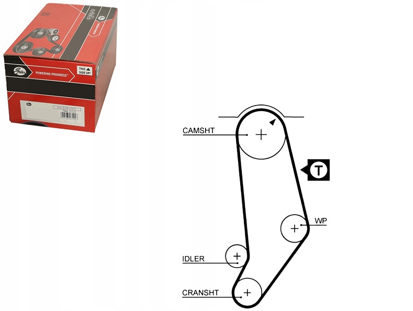 фото №6, Ремінь розподільного валу gates 5245