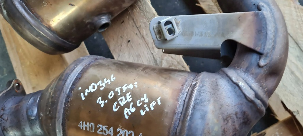 фото №14, A6 c7 4g lift каталізатор фільтр dpf 3.0 tfsi cre 4h0254250r комплект a7 4g