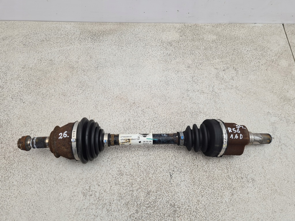 фото №1, Mini cooper r56 1.6d привідний вал ліва 2756339