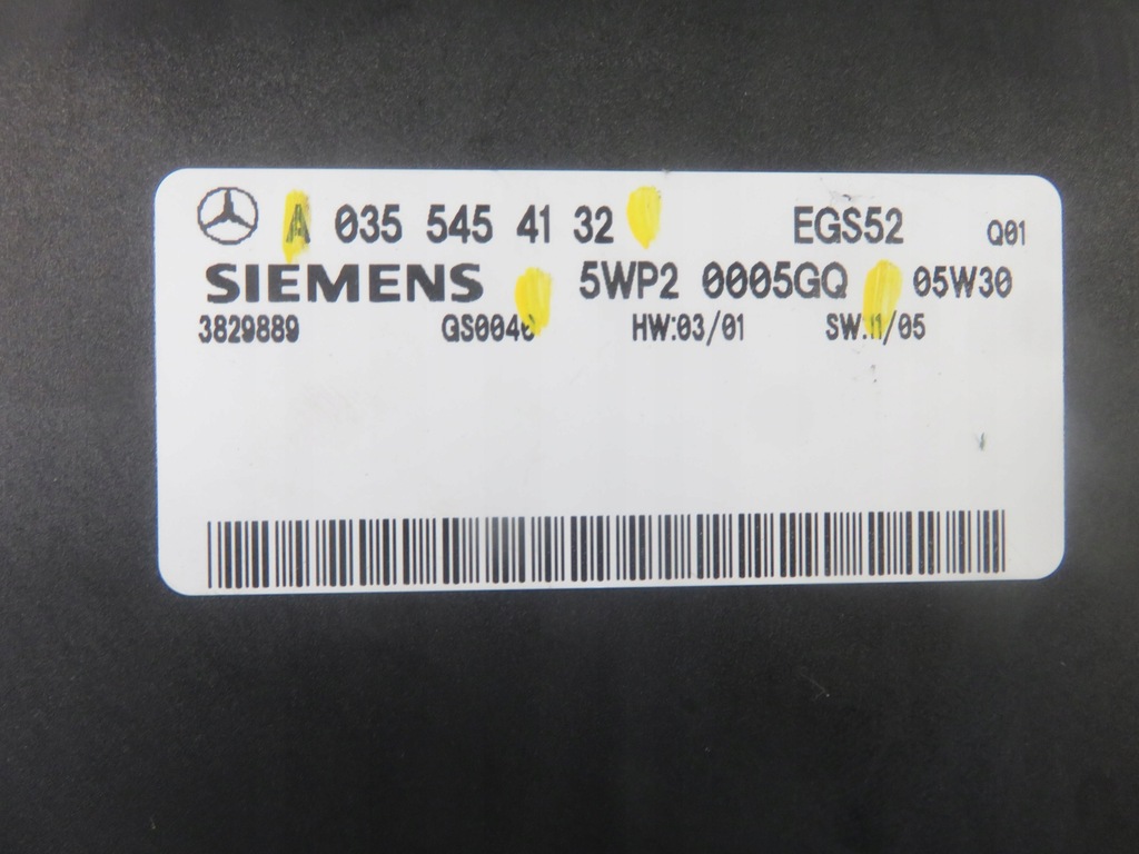фото №7, Блок керування коробки mercedes 211 320 t cdi 0355454132 5wp20005gq