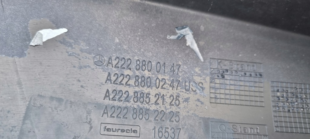 фото №13, Mercedes s klasa w222 бампер перед оригинал b341