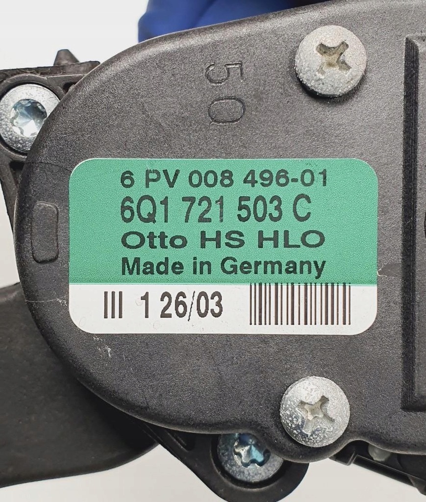 фото №6, Педаль газа потенциометр seat ibiza iii 6l