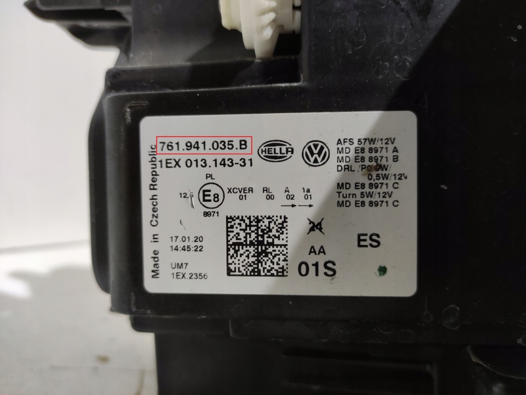 фото №15, Vw touareg 761 full led лівий лампа перед передня