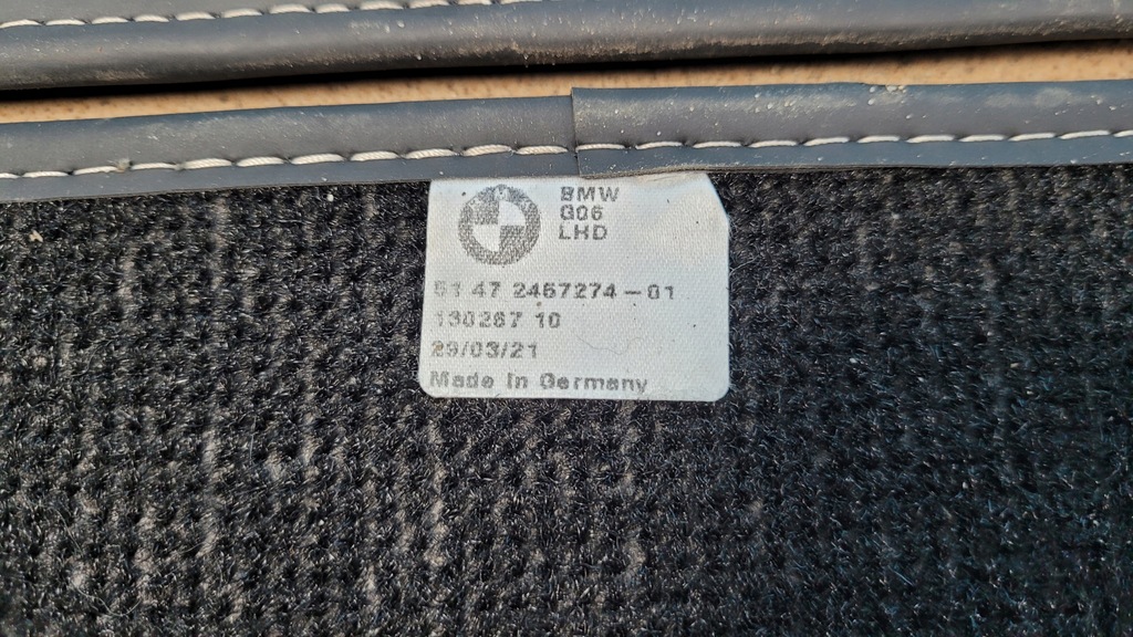 фото №13, Bmw x6 iii g06 21r килимки m-performance 2457274 комплект