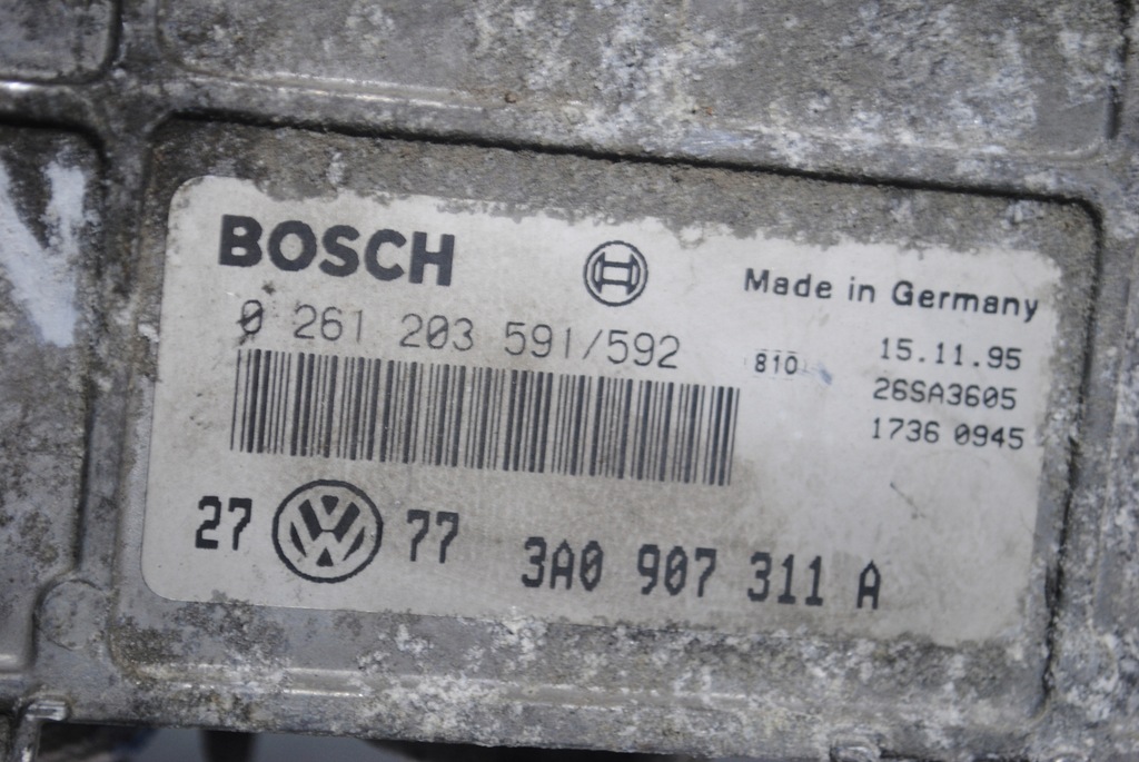 фото №6, Бортовой компьютер блок управления двигателя vw vento 3a0907311a 0261203591