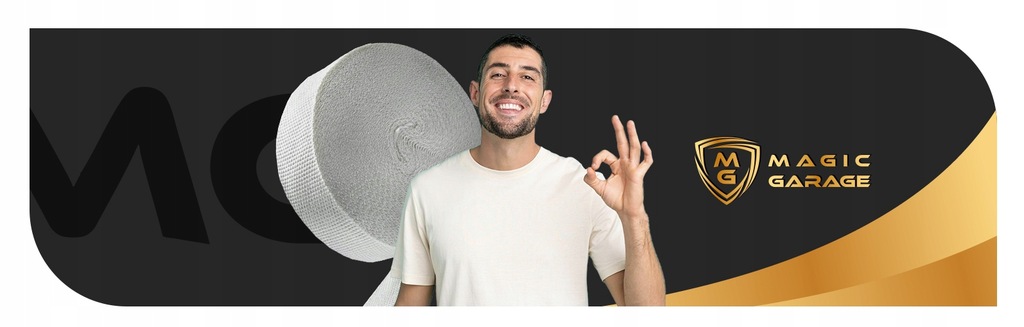 фото №8, Стрічка бандаж термоізоляційна ceramiczno-szklana 1200°c 10m x 5cm термічний