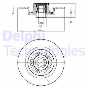 фото №2, Тормозные диски тормозные + подшипник renault grand scenic ii