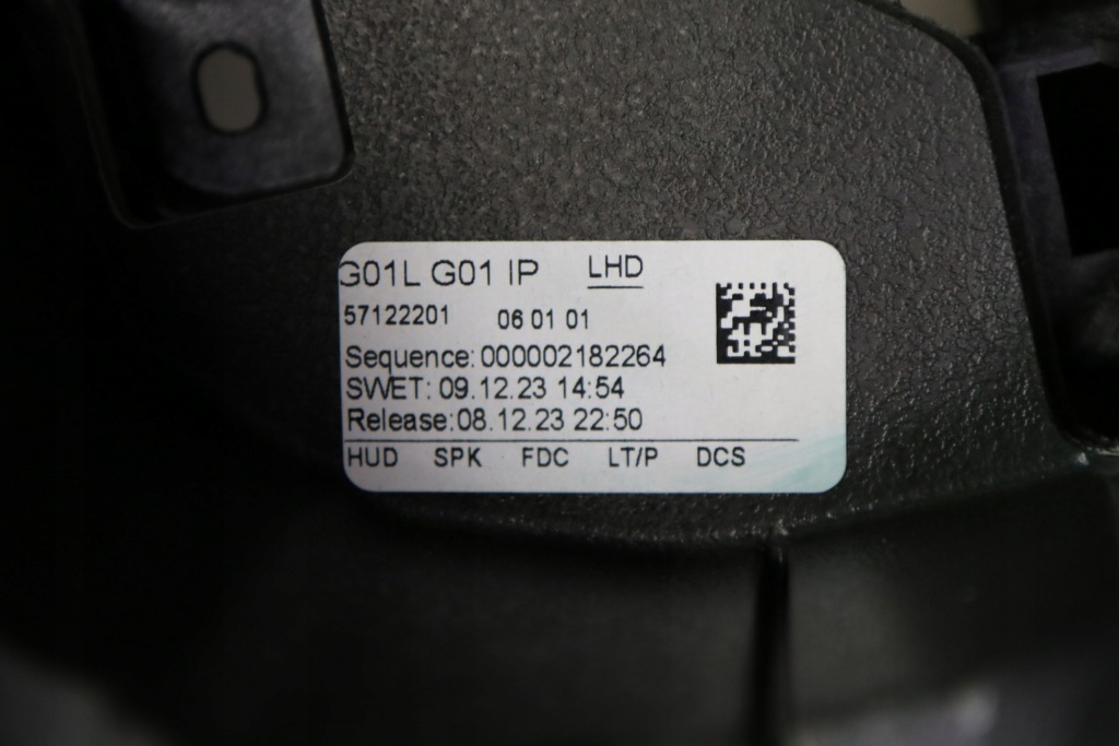 фото №12, Bmw g01 lci g02 lci оригінальна панель приладів приладова консоль sensatec head up