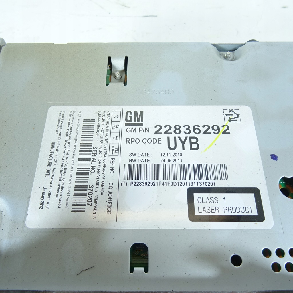 фото №2, Opel astra j радио 22836292