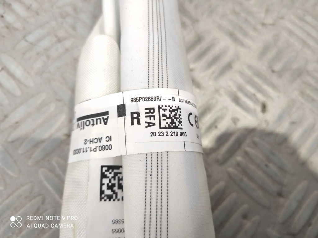 фото №9, Шторка безопасности воздушная правая renault grand scenic iv 2020 rok 7 человек 985p02659r