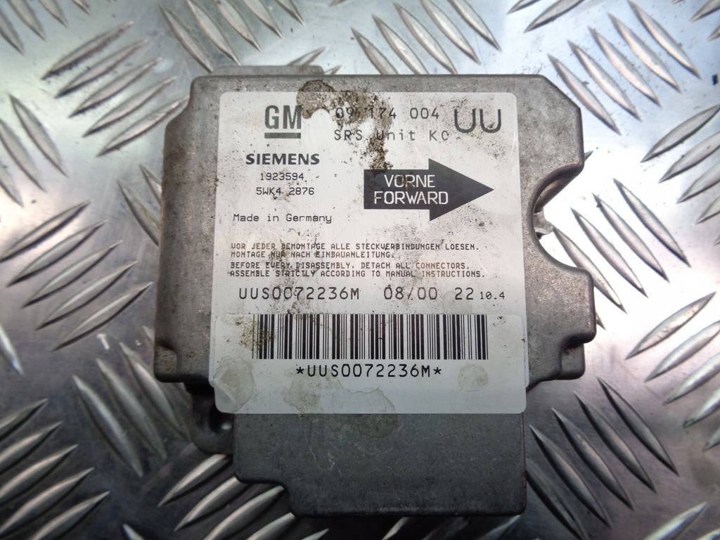 фото №1, Модуль подушка безопасности opel astra g 09174004