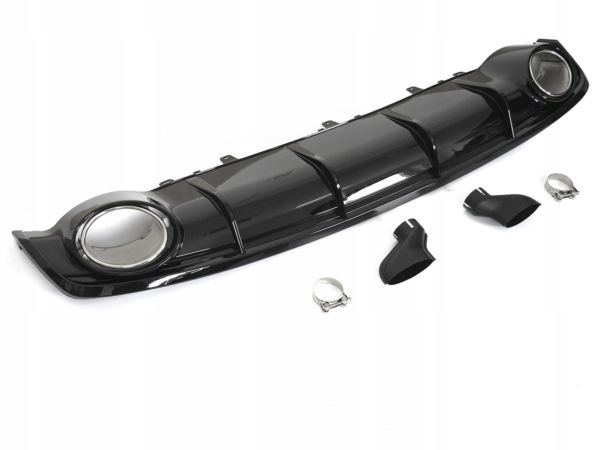 фото №1, Диффузор do audi a7 c7 14-18 глянцевый black sport