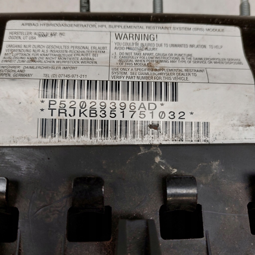 фото №11, Dodge caliber подушка колінна czarna 52029396ad