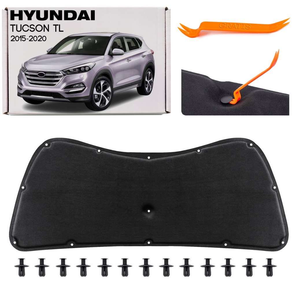 Купить Hyundai tucson 3 tl 2015-2020 шумоизоляция капота 81125d3000