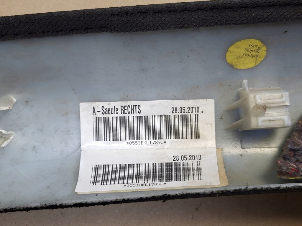 фото №8, Захист обшивка стійка a оббивка перед права audi a3 8p sline czarna оригінальний номер