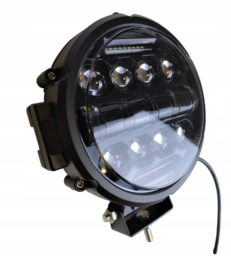 фото №5, Лампа led робоча світлодіодна drogowa протитуманна фара 12-24v 80w кругла 31 led