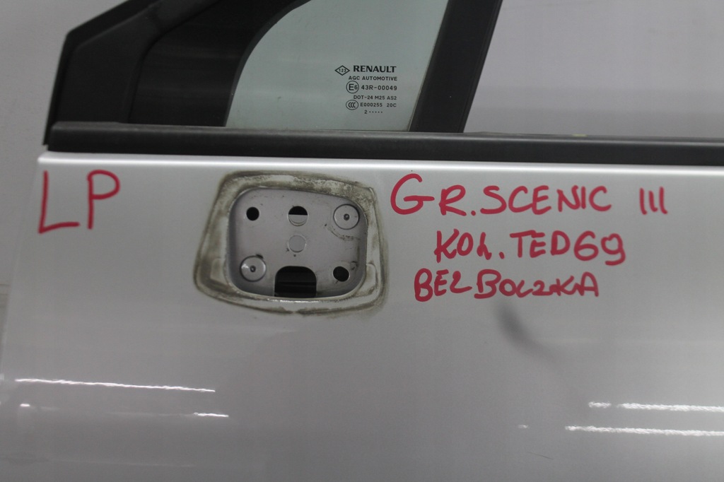 фото №7, Дверь левый перед передние renault grand scenic iii lift kol. ted69 13-16