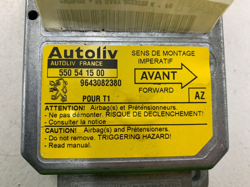 фото №9, Peugeot 206 датчик модуль подушка безопасности 9643082380