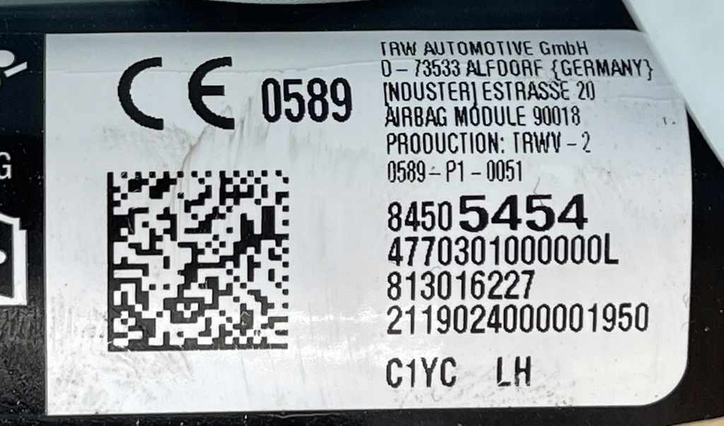 фото №9, Chevrolet traverse ii 2017 - шторка безопасности подушка подушка безопасности левая правая 84505454