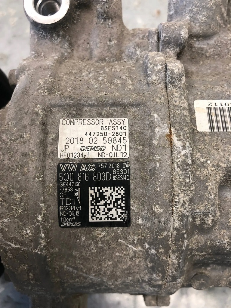 фото №5, Компрессор компрессор кондиционера seat ibiza v 5q0816803d