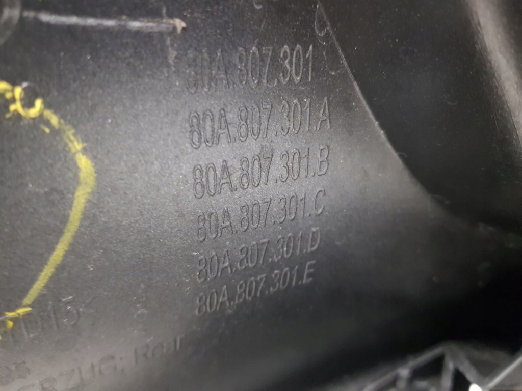 фото №12, Audi q5 s-line ii 2 80a sq5 17- бампер задній задня 4pdc вихлопи 80a807301