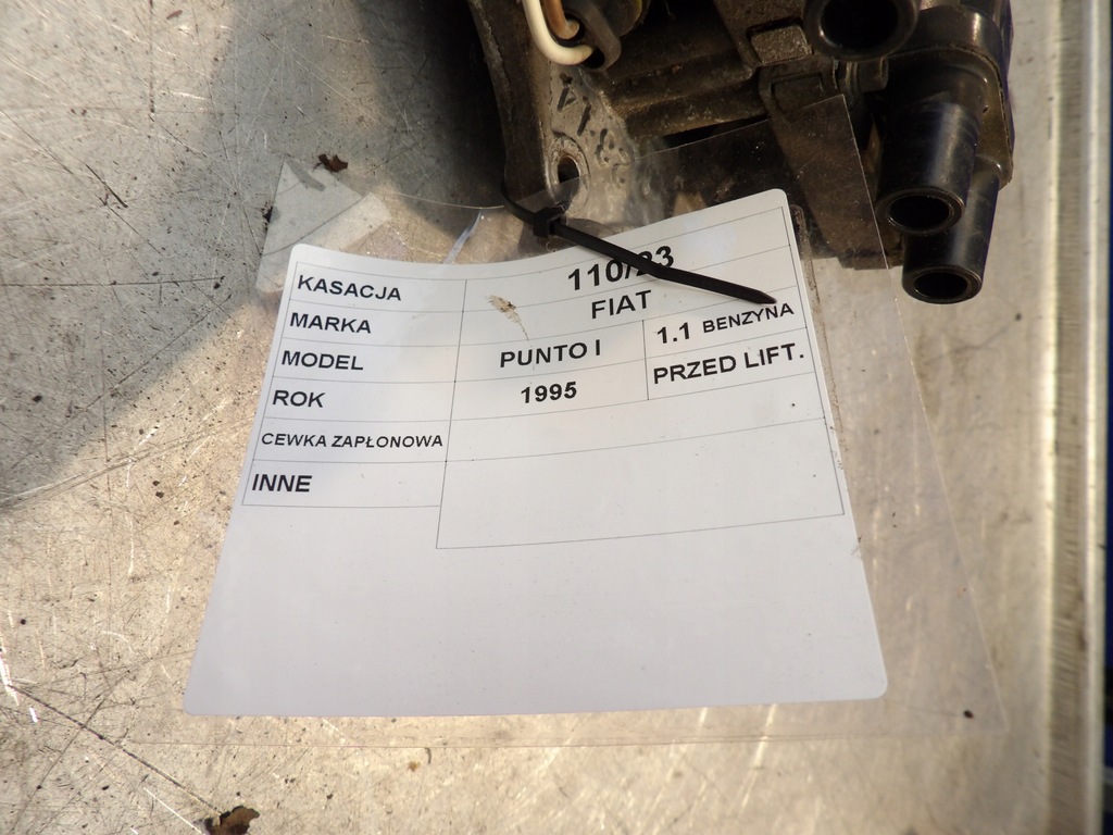 фото №4, Катушка зажигания fiat punto i 1,1