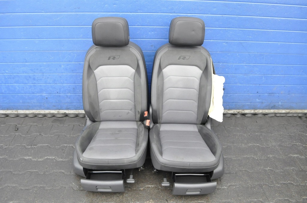 фото №11, Vw tiguan r-line сиденья комплект сидений alcantara