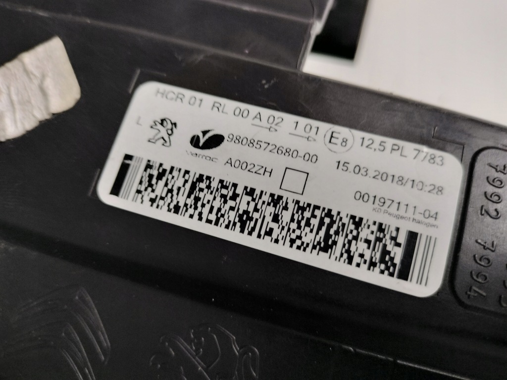 фото №12, Лампа ліва фара peugeot expert traveller 16-