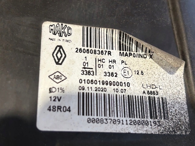 фото №11, Renault clio iv лампа фара ліва права комплект lift