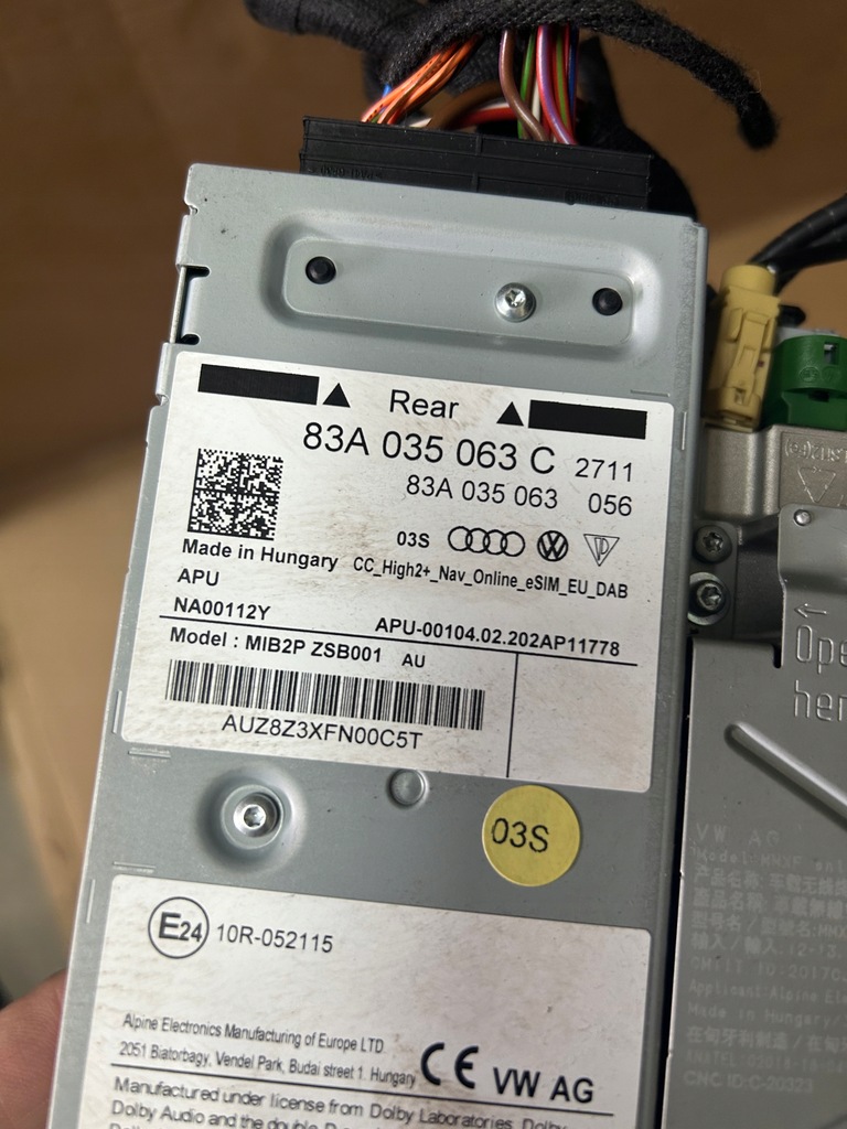 фото №8, Audi a1 q3 считыватель mib2 std nav 83a035063c