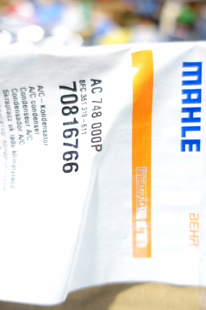 Радиатор кондиционера ford fiesta mk6 1.25 1.4 1.6 ac748000p 1513108 mahle Киев