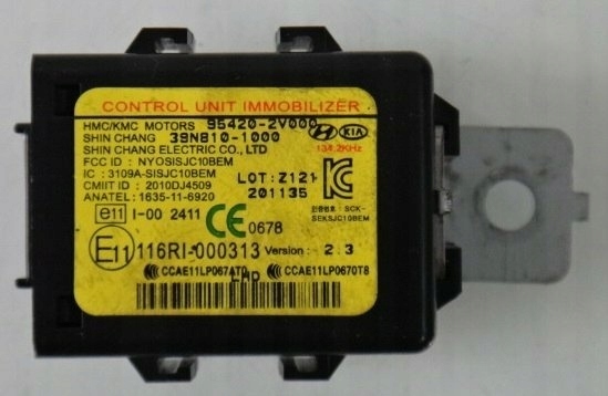 фото №1, Kia rio iii 12 r модуль иммобилайзер