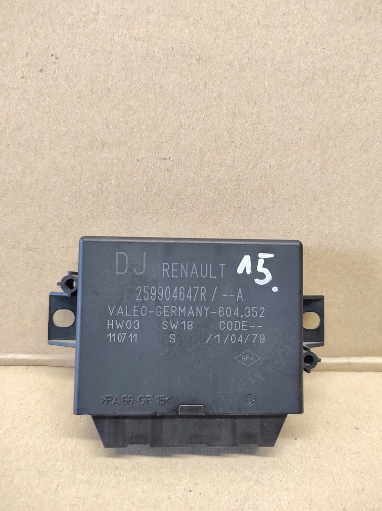 фото №1, Модуль паркування pdc renault scenic iii 259904647r