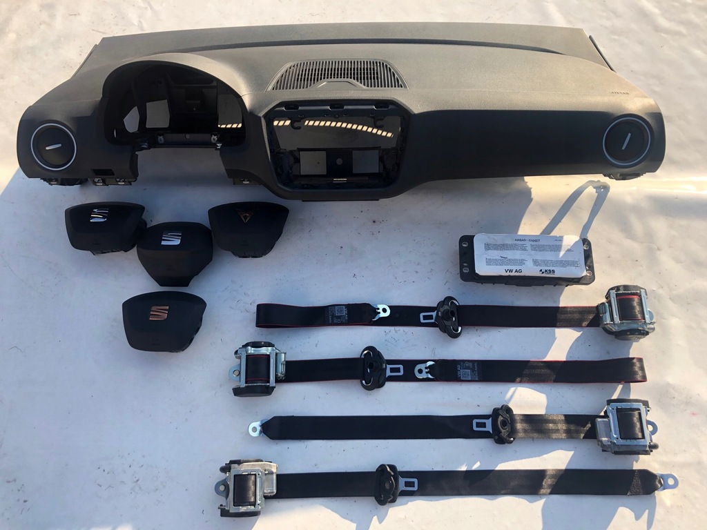 фото №5, Seat mii панель приладів панель приладів консоль подушки безпеки ремені