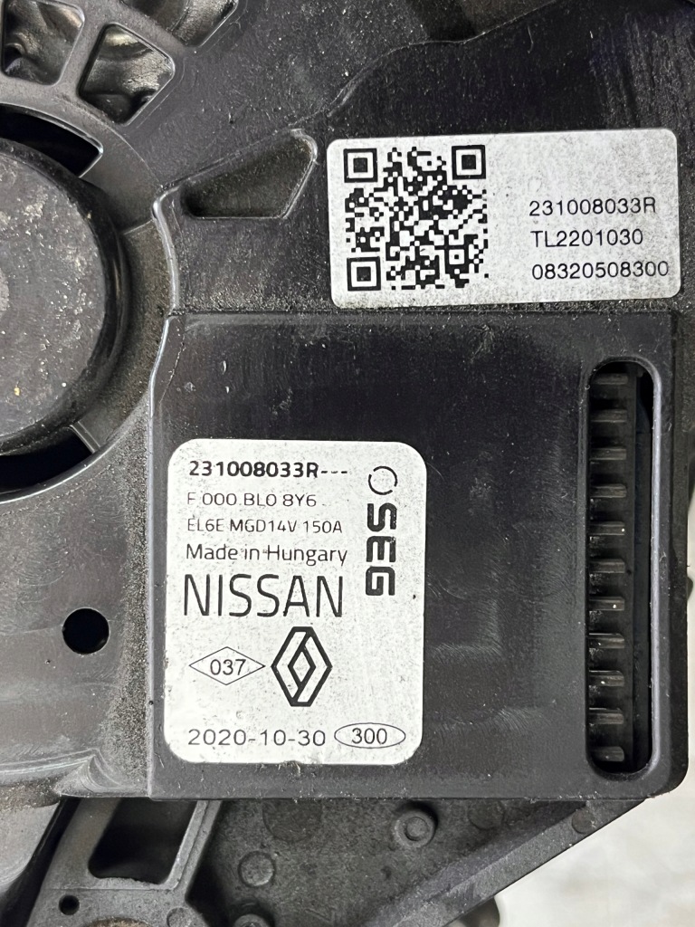 фото №3, Генератор renault twingo iii 1,0 sce 231008033r