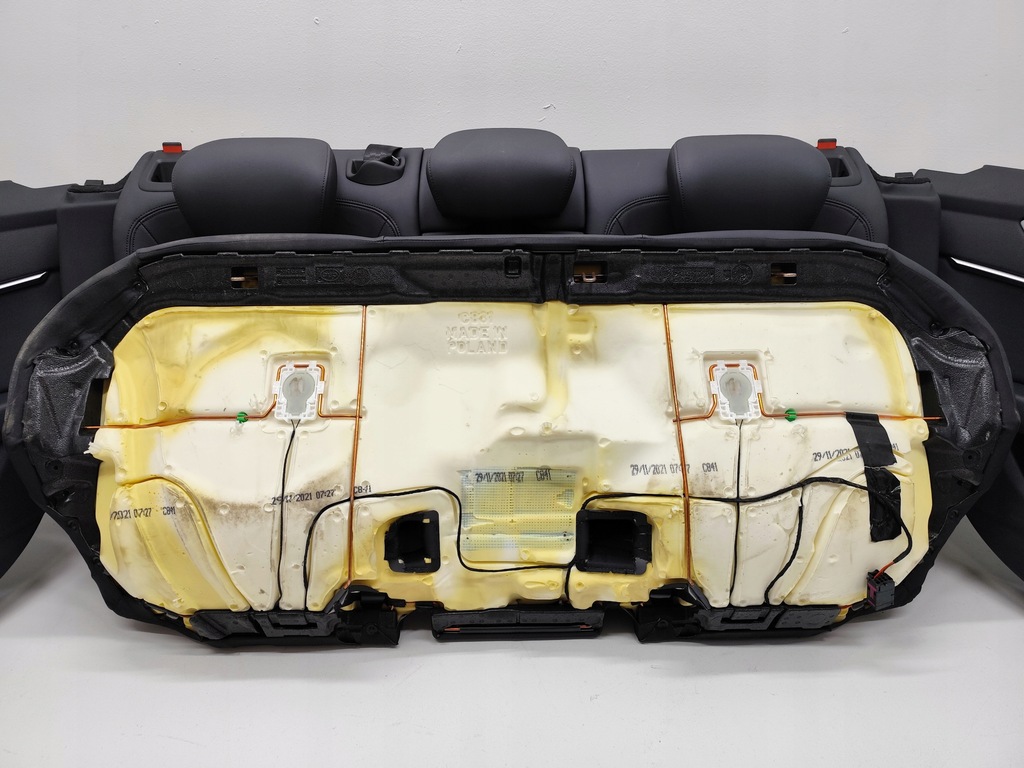 фото №16, Audi a6 c8 4k sedan сидіння заднє сидіння обшивки тунель шкіра комплект