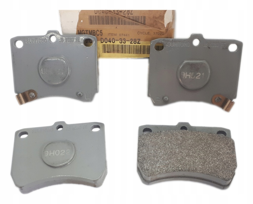 фото №1, Гальмівні колодки гальмівні перед mazda 121 i kia pride 87-01