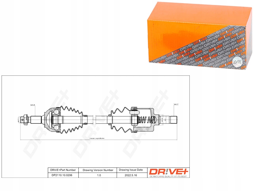 Купить Приводной вал приводная citroen c5 08- l drive+