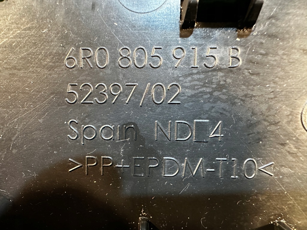 фото №11, Vw polo 6r0 r-line спойлер накладка dół бампера перед 6r0805915b